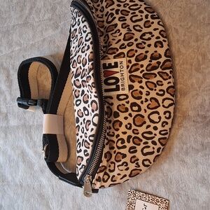 Brighton Wild Cat Print Belt Bag NWT
